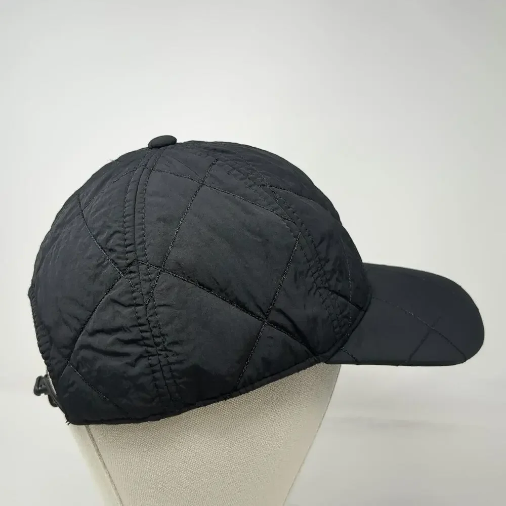 All in Motion Baseball Cap Black One Size Quilted Nylon Adjustable Cord Hat